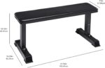 Basics Sturdy Flat Weight Bench - Image 3