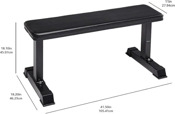 Basics Sturdy Flat Weight Bench - Image 3