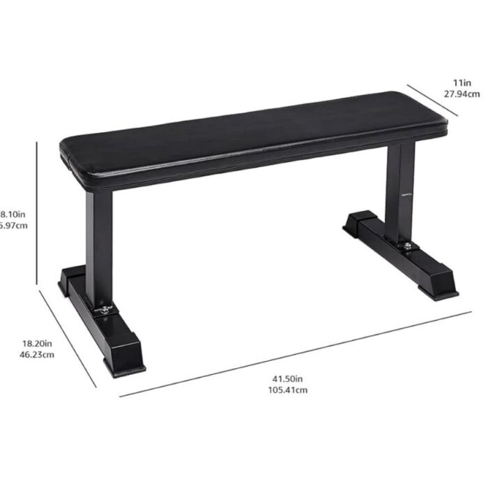 Basics Sturdy Flat Weight Bench - Image 1