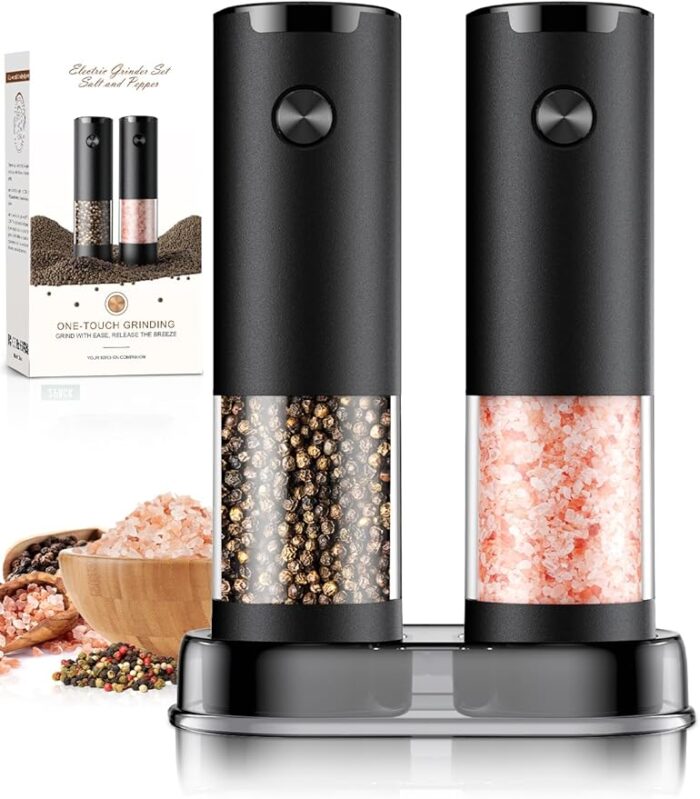 Electric Salt and Pepper Grinder Set - Image 1